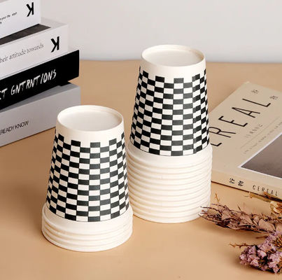 Disposable 8oz Double PE Dilapisi Single Paper Cup 300ml untuk Minuman Dingin