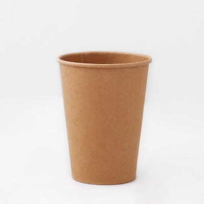 7.5OZ cangkir kertas kraft sekali pakai dinding tunggal Eco Kraft es krim cangkir