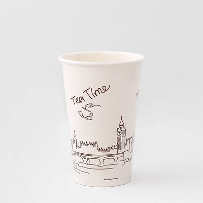 16oz 540ML Paper Cup Single Wall Pla Coated Paper Cup Logo yang dapat disesuaikan