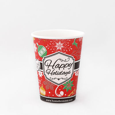 10oz 360ml Single Wall Paper Cup Pelapis PLA Biodegradable Cups Bermerek