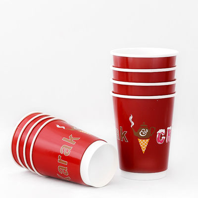 16oz 138mm Double Wall Paper Cup 540ml Susu Teh Cold Drink Cup Paper
