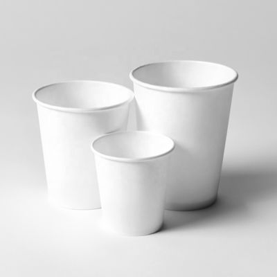 PLA Coating Paper Cup Single Wall 3.5oz 85ml Pla Cold Cups dapat terurai secara biologis