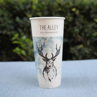 22oz 630ml Single Wall Paper Cups Custom Printing Biodegradable Party Cups