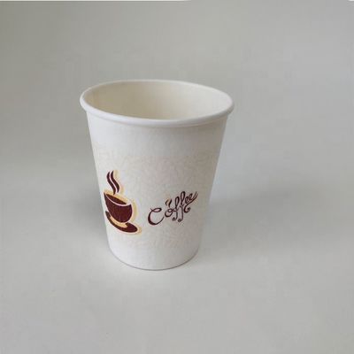 PE Disposable PE Dilapisi 230ml Single Paper Cup 7.5oz Logo yang Dapat Disesuaikan