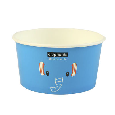 Lunch Paper Bowl Custom Dimensi 930ml Bulat PLA sekali pakai es krim mangkuk