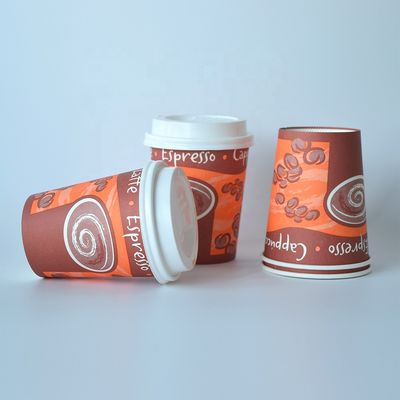 Disposable 8.5oz Cup Single Paper 230ml Plastic-Free Coating Biodegradable