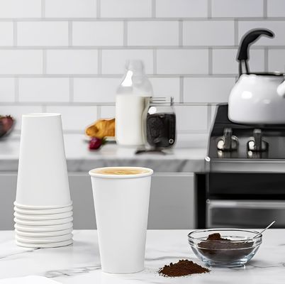 230ml 8.5oz Single Wall Disposable Cups PE Coating Milk Tea Double Wall Paper Cups