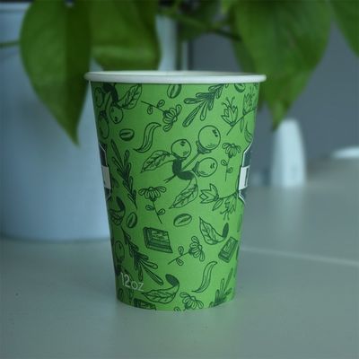 270ml Kali pakai Single Wall Hot Cup 9.5oz Biodegradable Kali pakai cangkir kopi