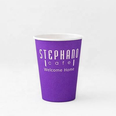 540ml Satu kali pakai Cups Ripple Kopi Double PE Lapisan 16oz Single Wall Paper Cup