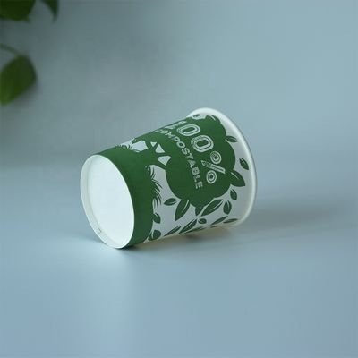 3oz 75ml Single Wall Paper Cups Biodegradable Branded Disposable Cups