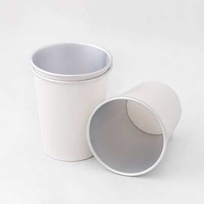 Custom Logo Aluminium Paper Cup Single Wall Eco Friendly Untuk Minum