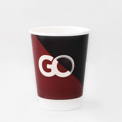 Biodegradable Double Wall Paper Cup 8oz 300ml Kompostable Cups Untuk Minuman Panas
