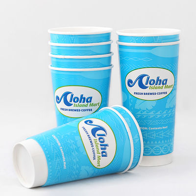 0.3L minuman dingin cangkir sekali pakai 8oz Double Wall Compostable cangkir kopi