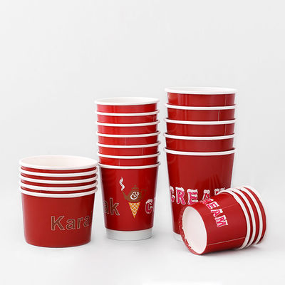 540ml Double Wall Paper Coffee Cups OEM Cold Drink Disposable 16oz Double Wall Cups