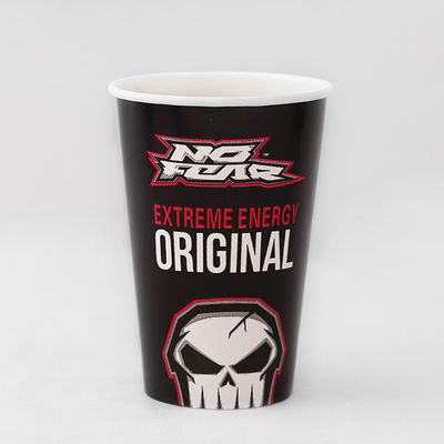 24 oz 675ml Eco-Friendly PE PE Single Paper Cup dengan Logo Kustomisasi