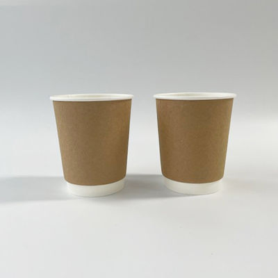 Double Wall Kraft Paper Cup Kraft 3OZ 75ml cangkir kopi sekali pakai