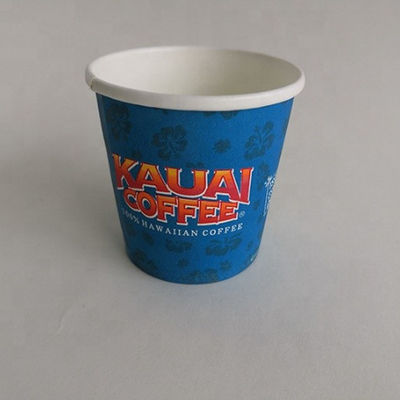 Logo Desain Kustom 3.5oz 85ml PE Double PE Disposable Single Paper Cup