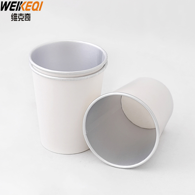 Custom Aluminium foil Single Wall Paper Cups untuk teh panas